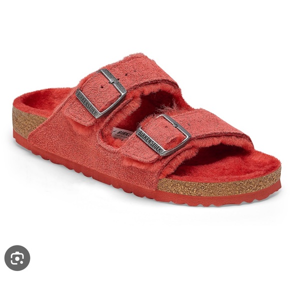 New in box Birkenstock sienna red Arizona sandals - Picture 6 of 11
